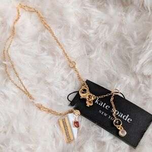 Kate Spade NY Pastry Shop Slice of Cake Pendant Necklace
